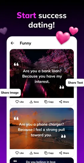 RizzOne app with situation-based rizz lines for texting and flirting